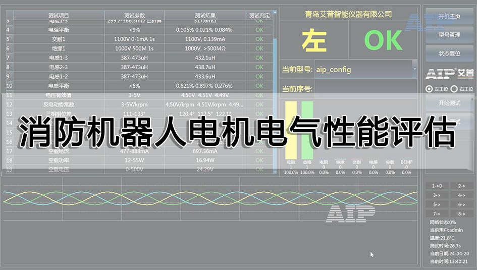 消防機器人電機電氣性能評估